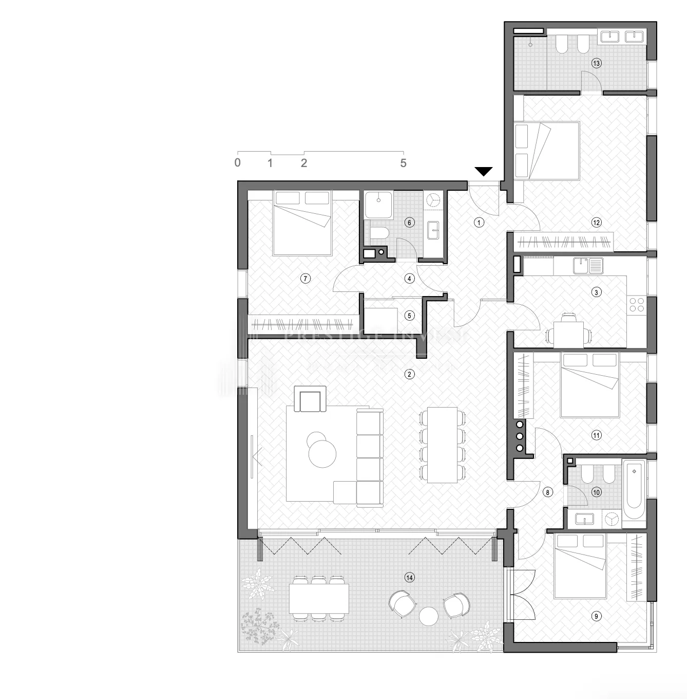 split centar- s04- 2.kat- 100m od mora - slika 4