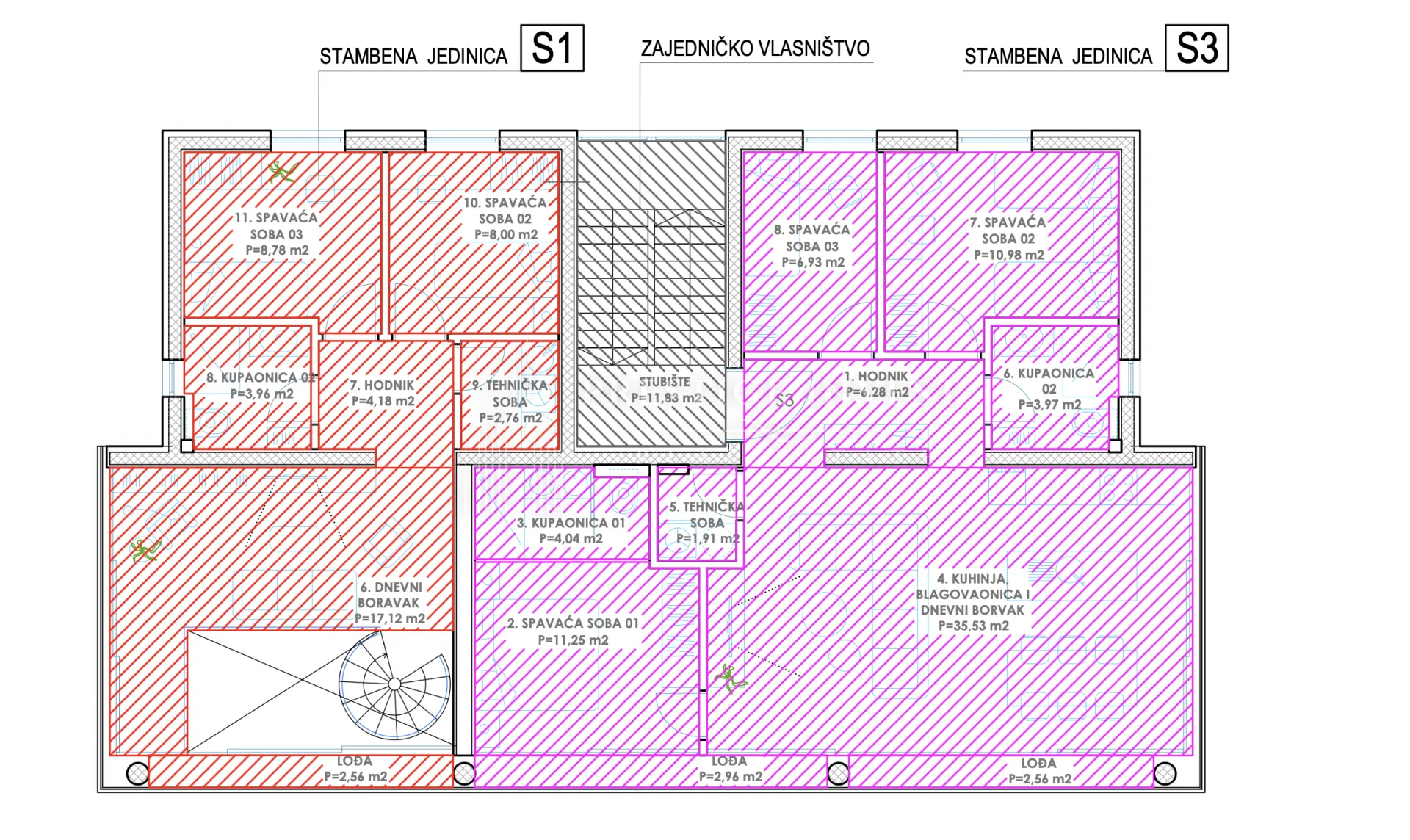 diklo- 3 sobni stan s pogledom na more i garažom- z2s3 - slika 30