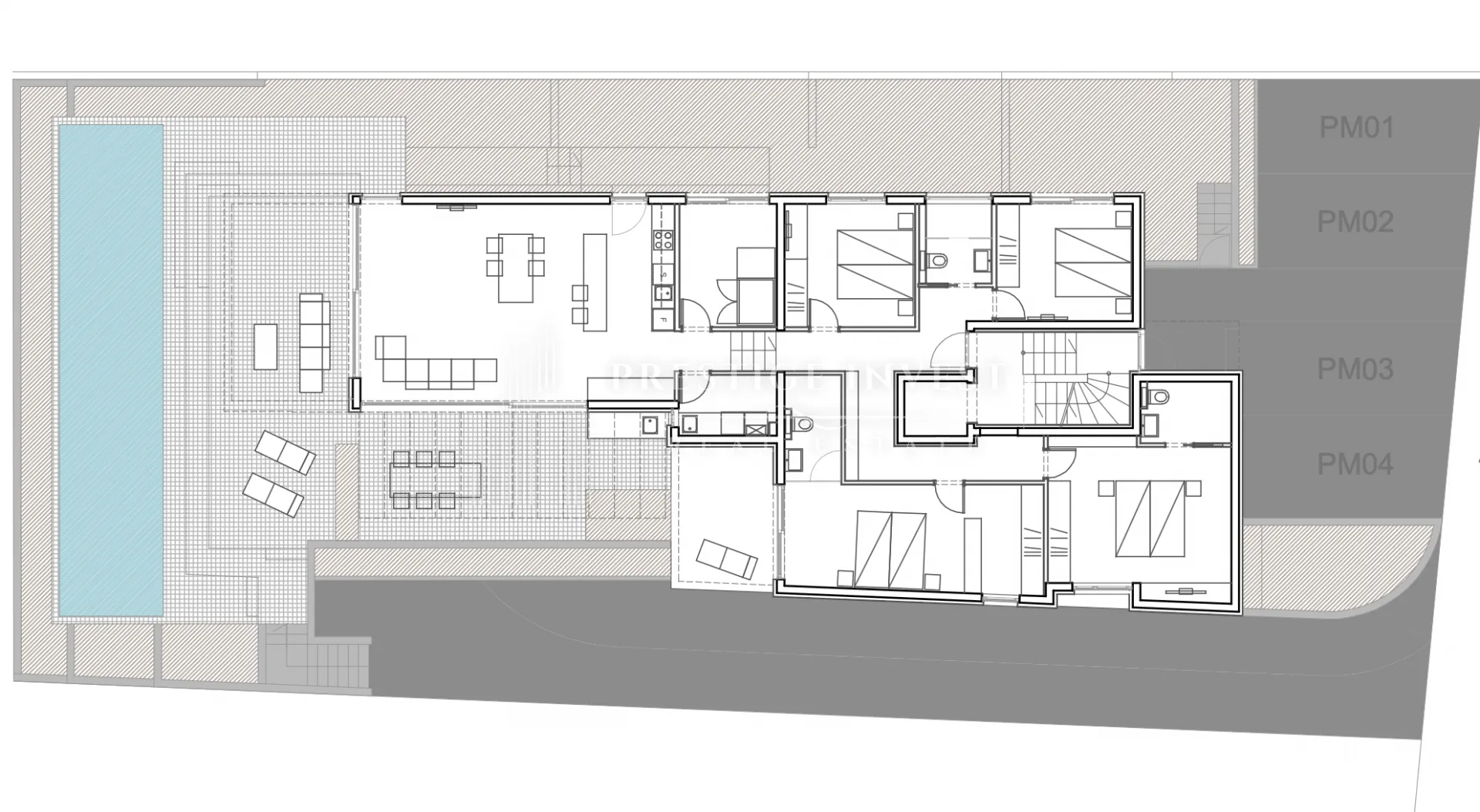 penthouse- pogled na more- bazen, krovna terasa - slika 67