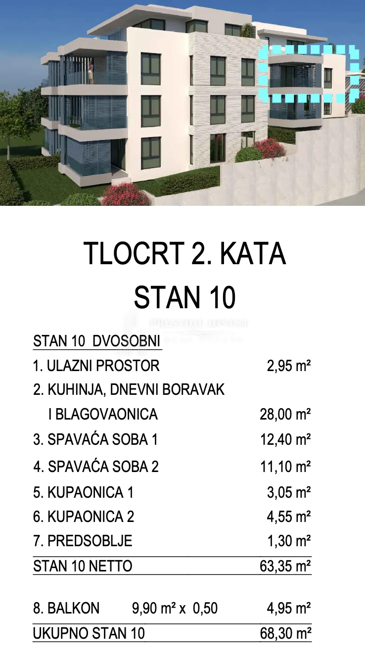 primošten- dvosoban stan s10 -50m od plaže - slika 10