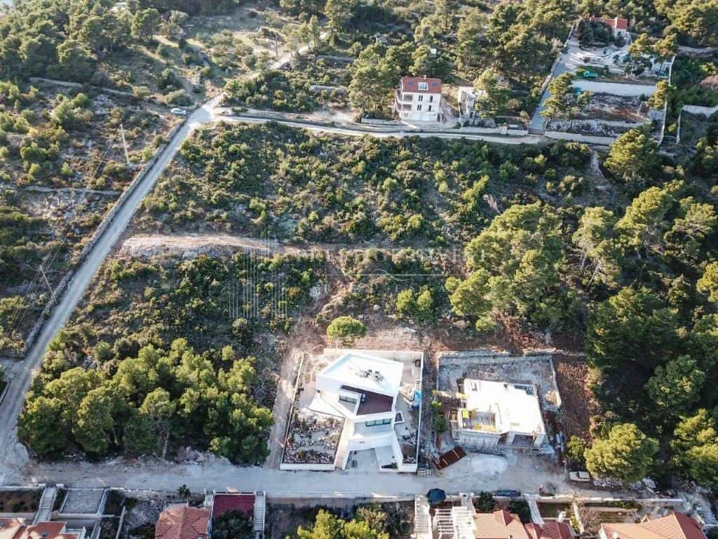 građevinsko zemljište s otvorenim pogledom na more, sumartin, 608 m2 - slika 3