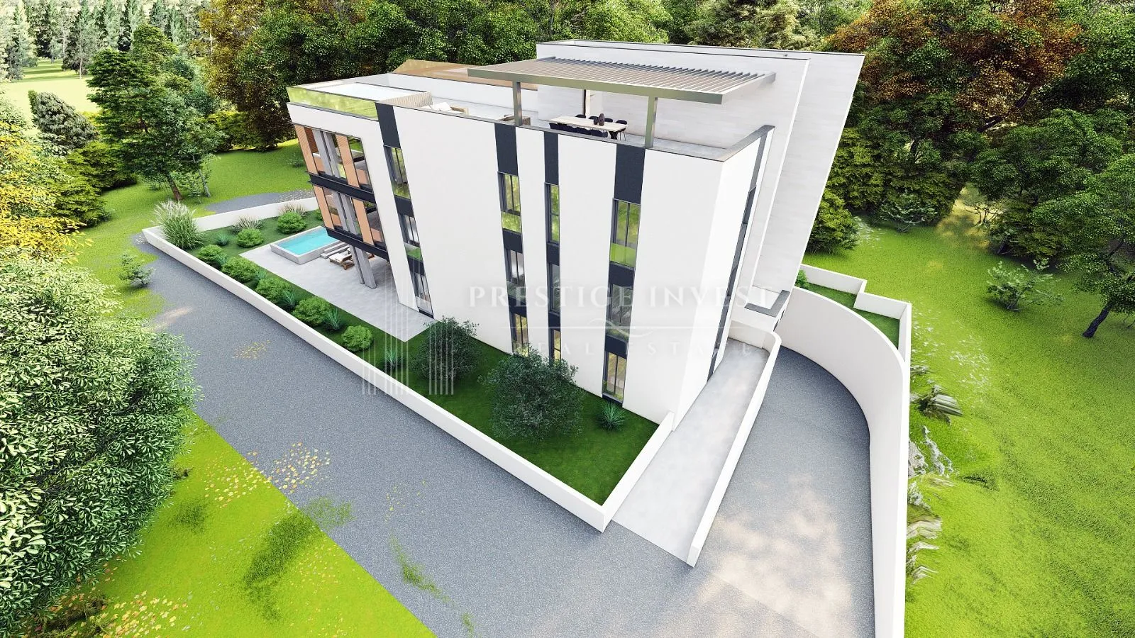 diklo- luksuzan penthouse s6- prvi red uz more i krovna terasa - slika 11