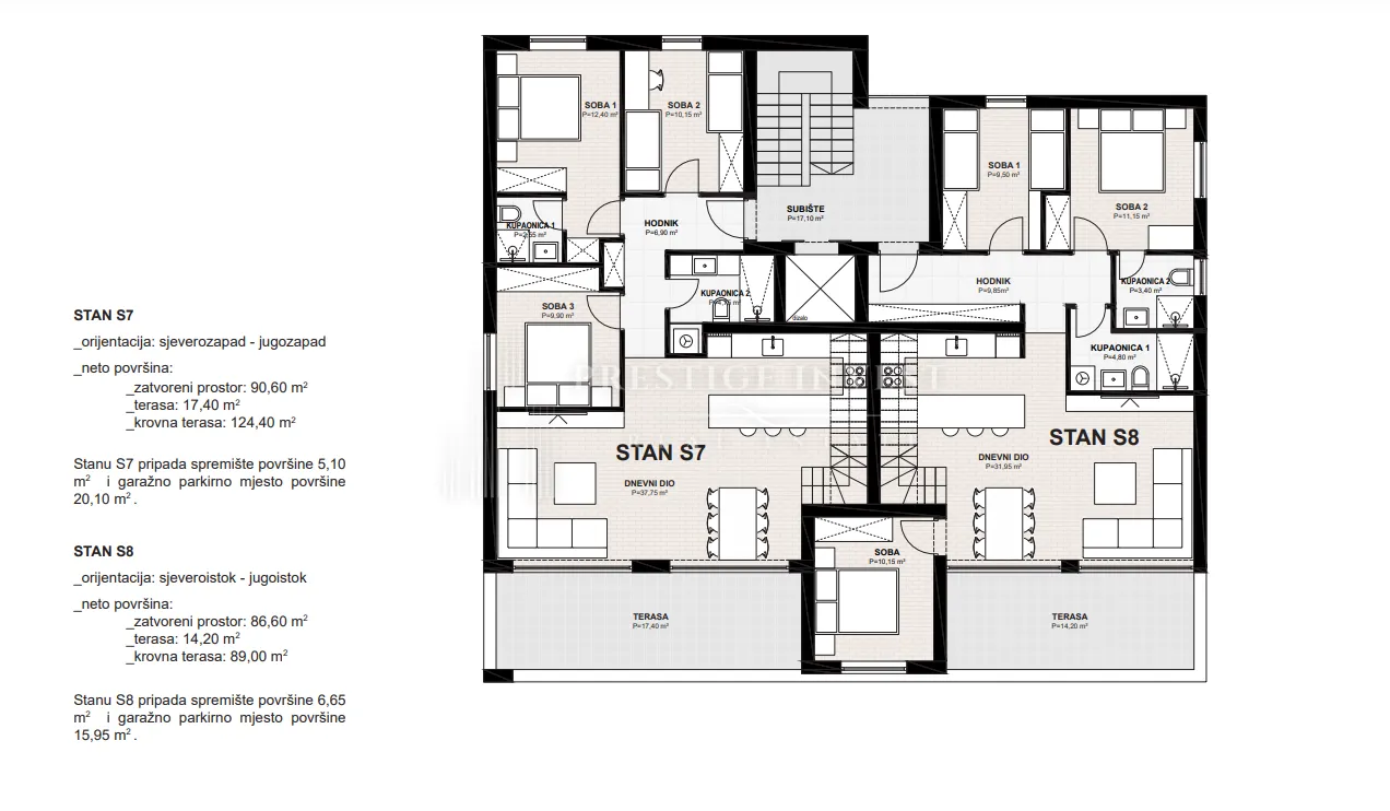 zadar- penthouse s krovnom terasom- s7 - slika 39
