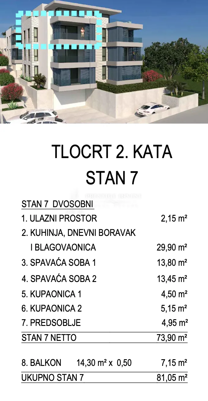 primošten- dvosoban stan s7 s pogledom - 50m od plaže - slika 42