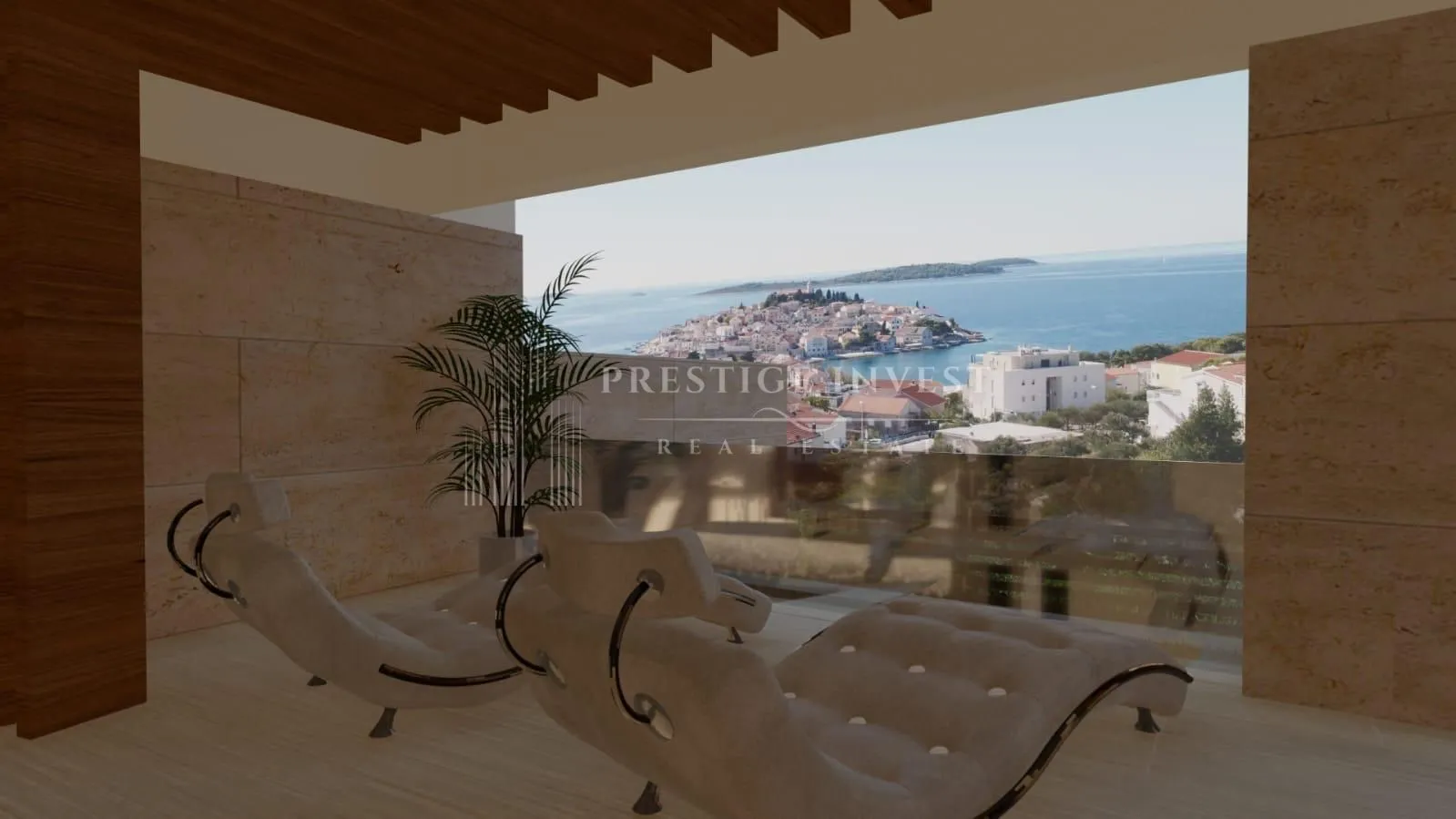 primošten- luksuzan stan s6 s jacuzzijem i pogledom na otoke - slika 4