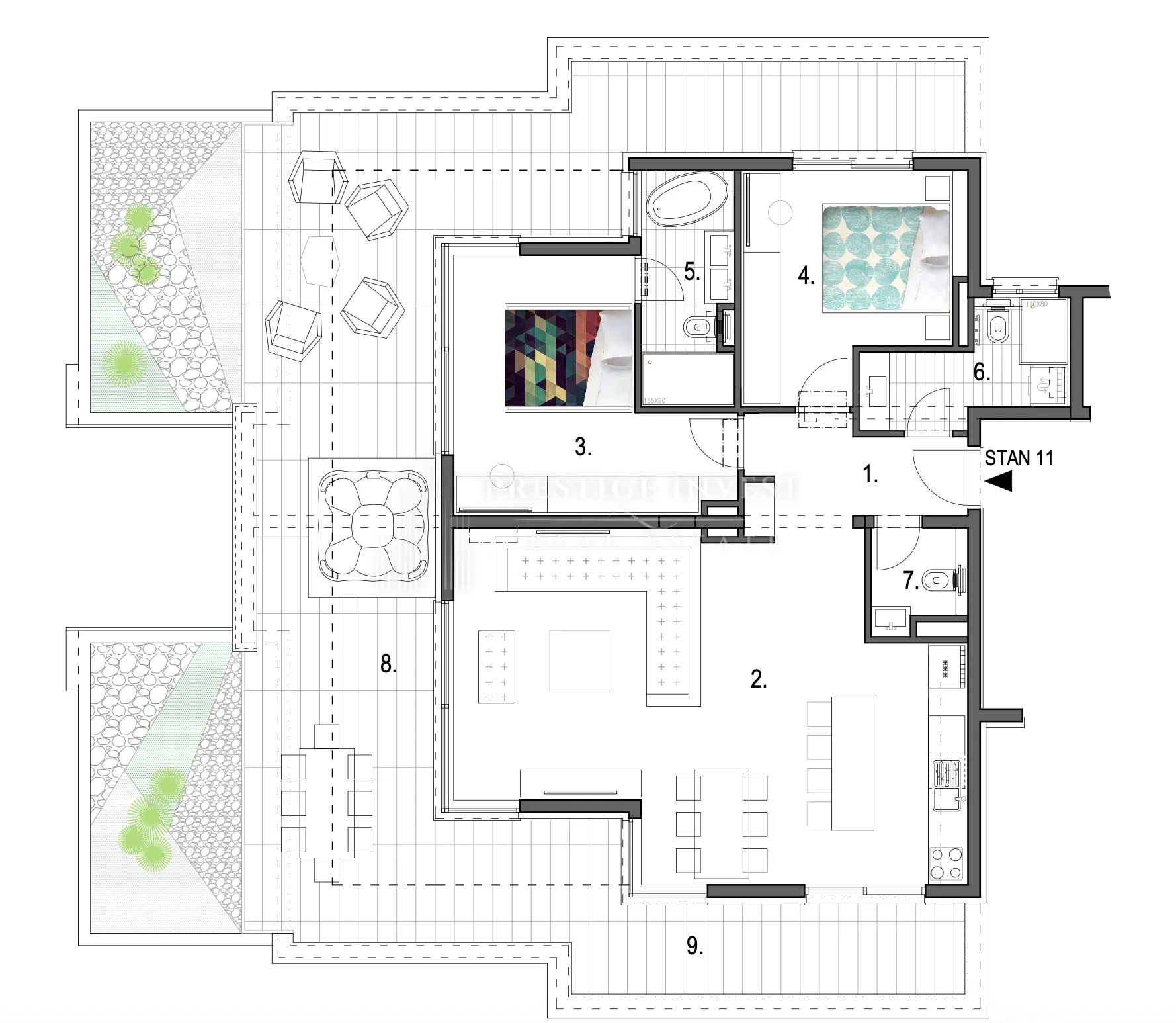 primošten- penthouse s panoramskim pogledom na more - slika 36