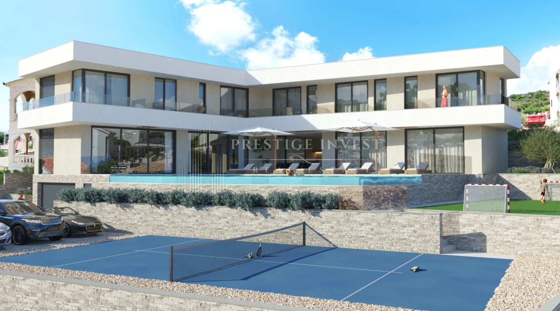 luksuzna vila- 5 soba, galerija, lift, bazen- 35m od plaže - slika 11