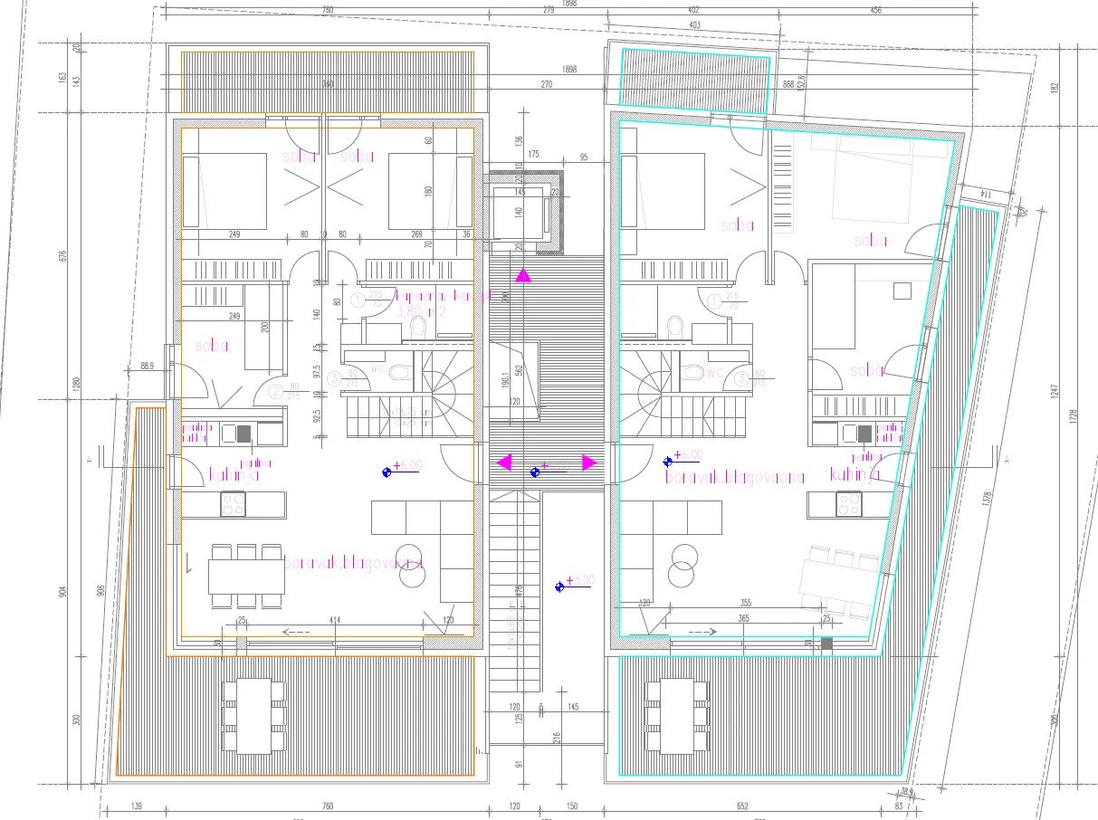 zadar borik- penthouse s6 s tri sobe i dvije kupaonice - slika 78