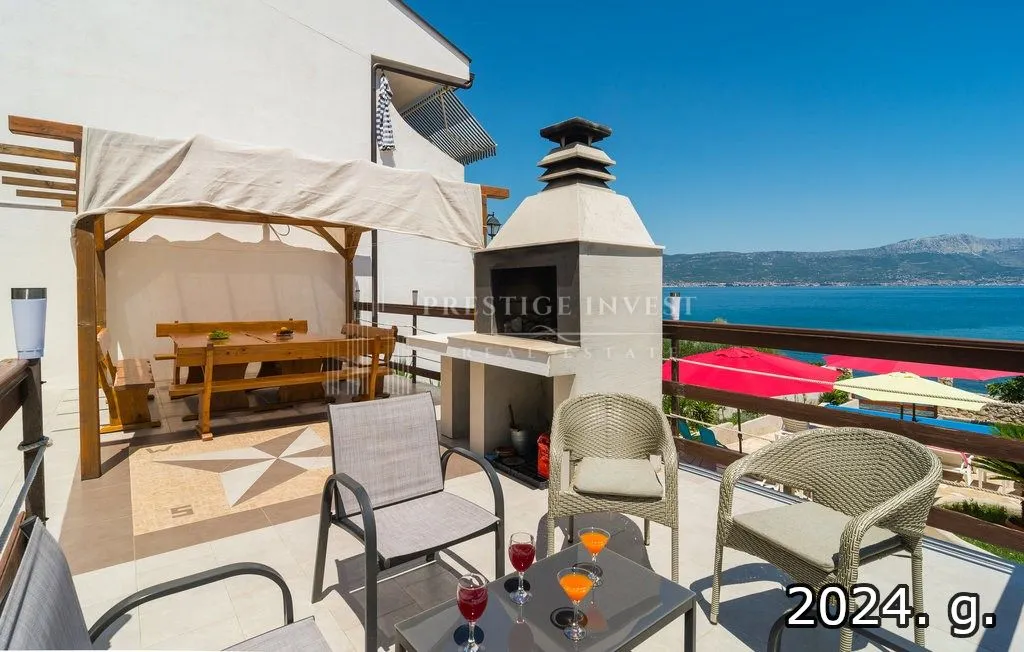 villa prvi red uz more, trogir, čiovo - slika 8