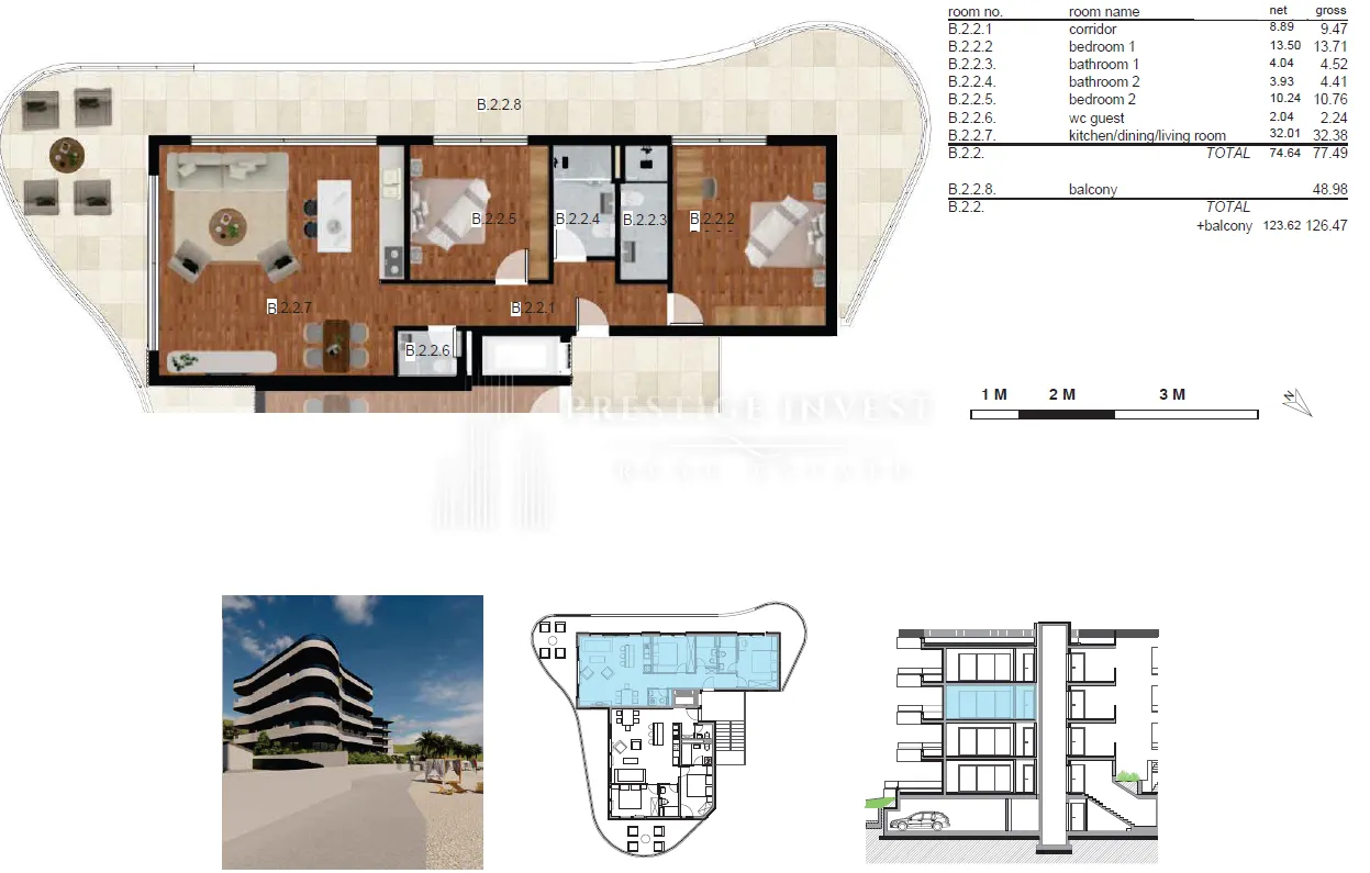 luksuzni apartman aniko b22 - prvi red do mora - slika 11