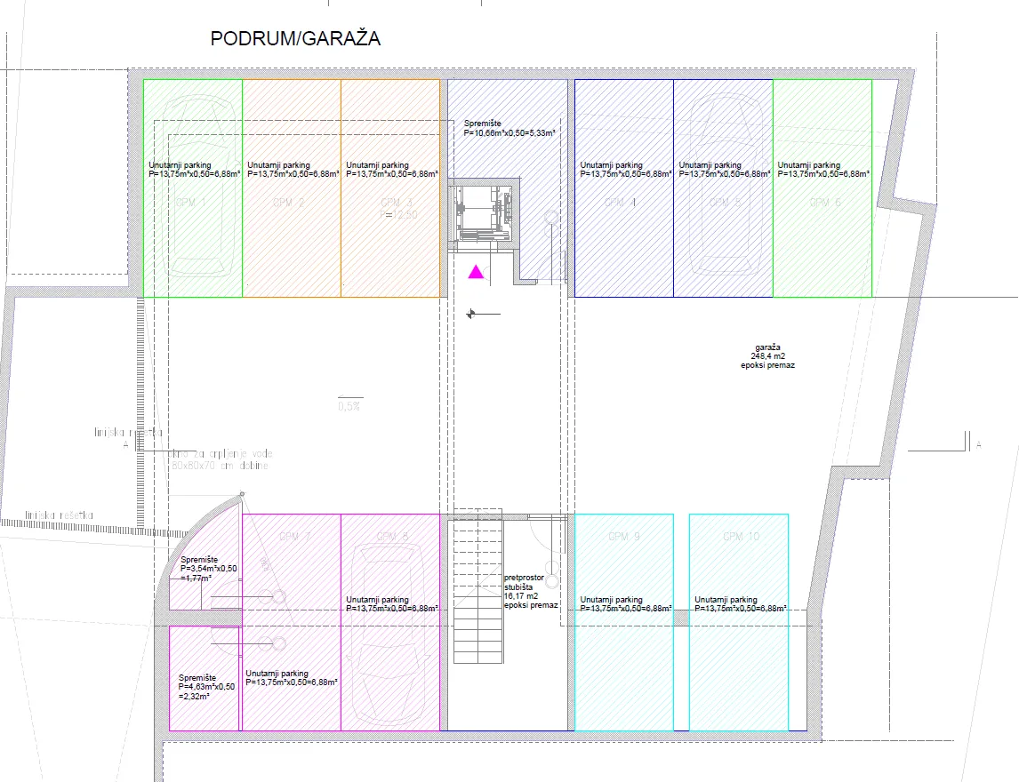 borik- trosoban stan s1 u prizemlju- garaža - slika 82