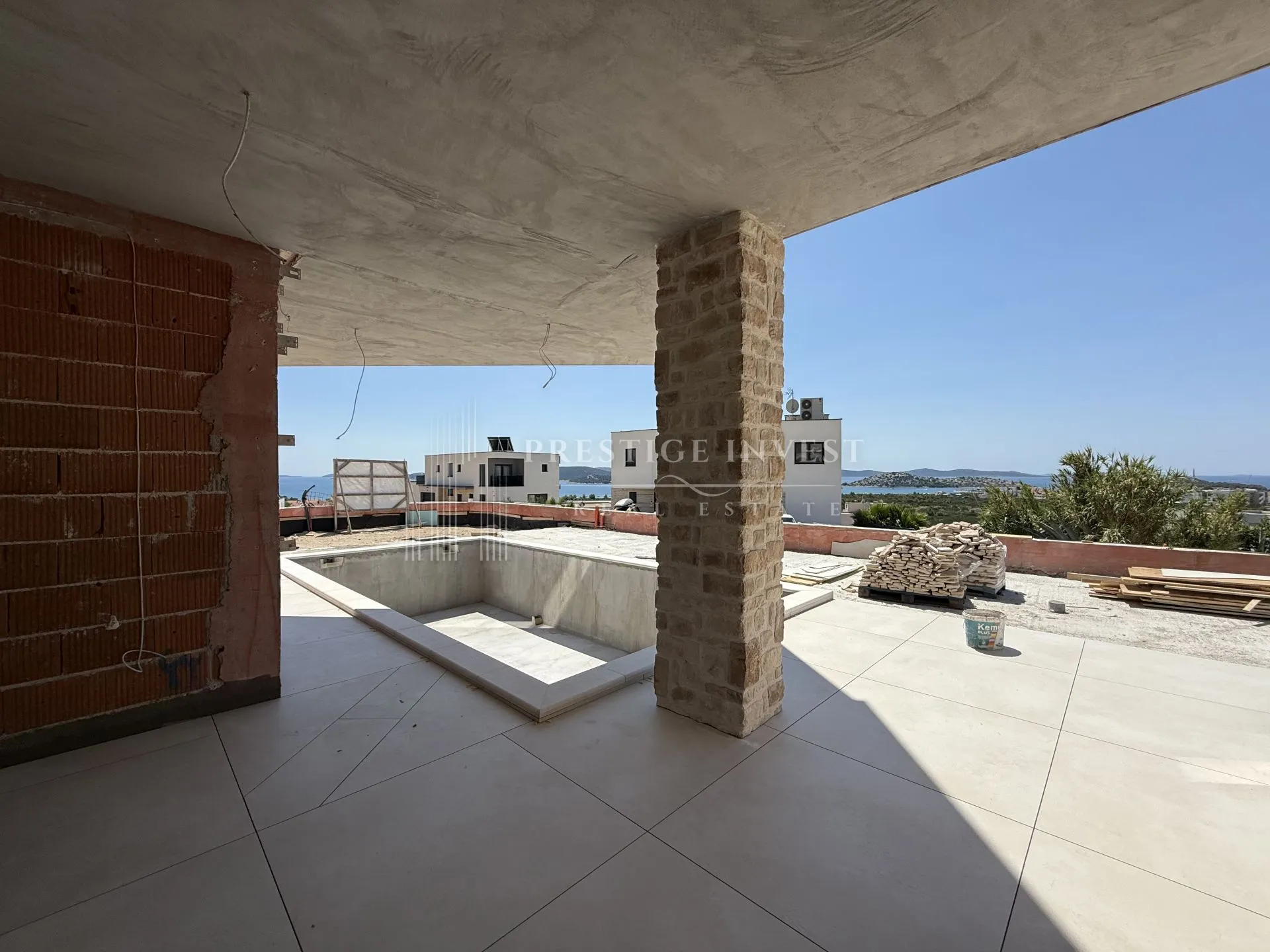 vodice- eksluzivna vila s panormaskim pogledom za otoke - slika 9