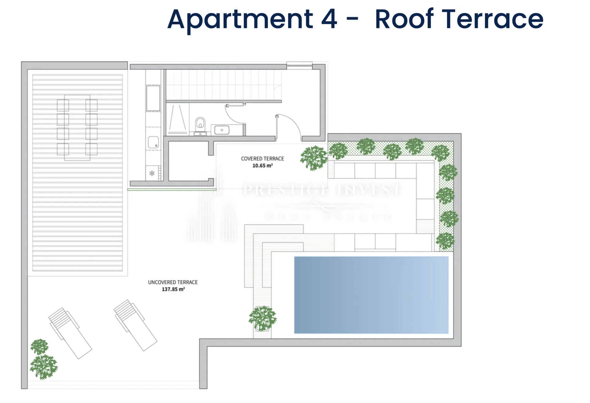 penthouse s privatnim liftom i krovnom terasom- prvi red - slika 47