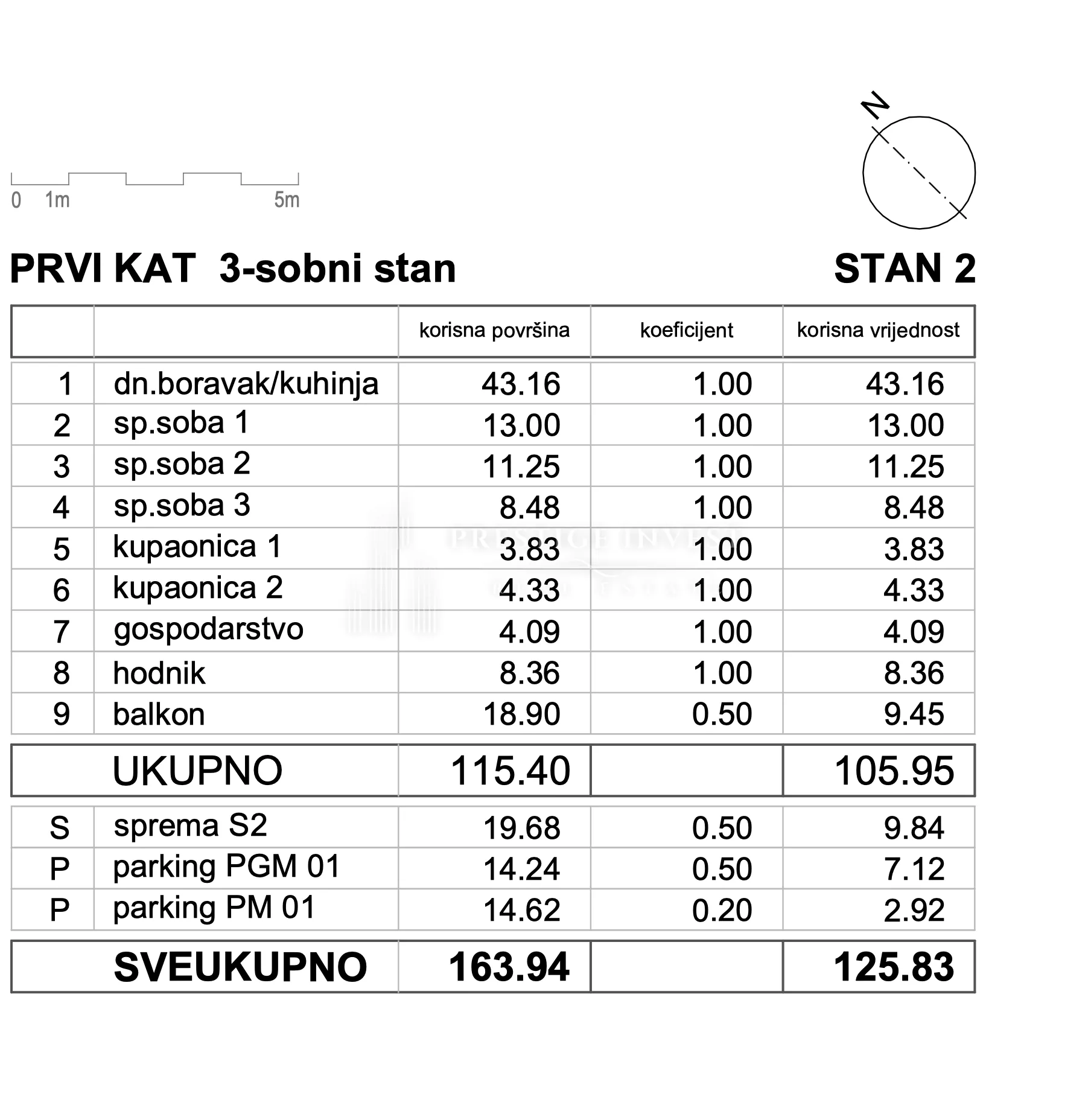kožino - trosoban stan - pogled na more - slika 54