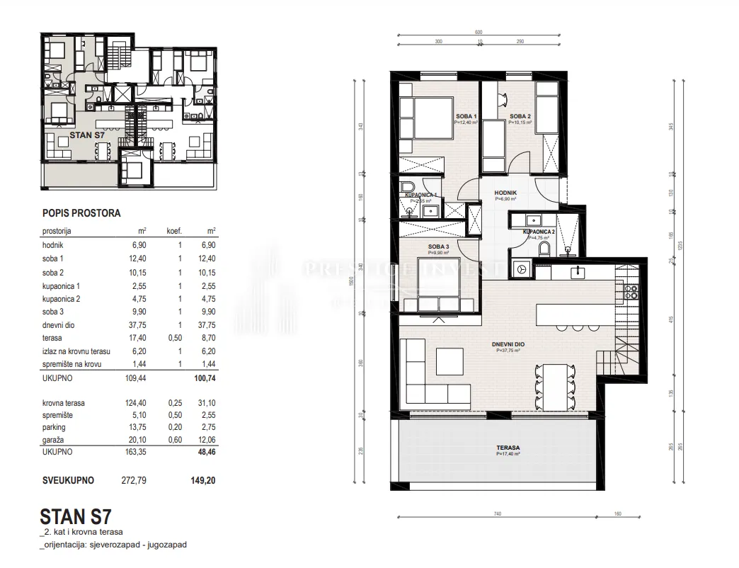 zadar- penthouse s krovnom terasom- s7 - slika 40