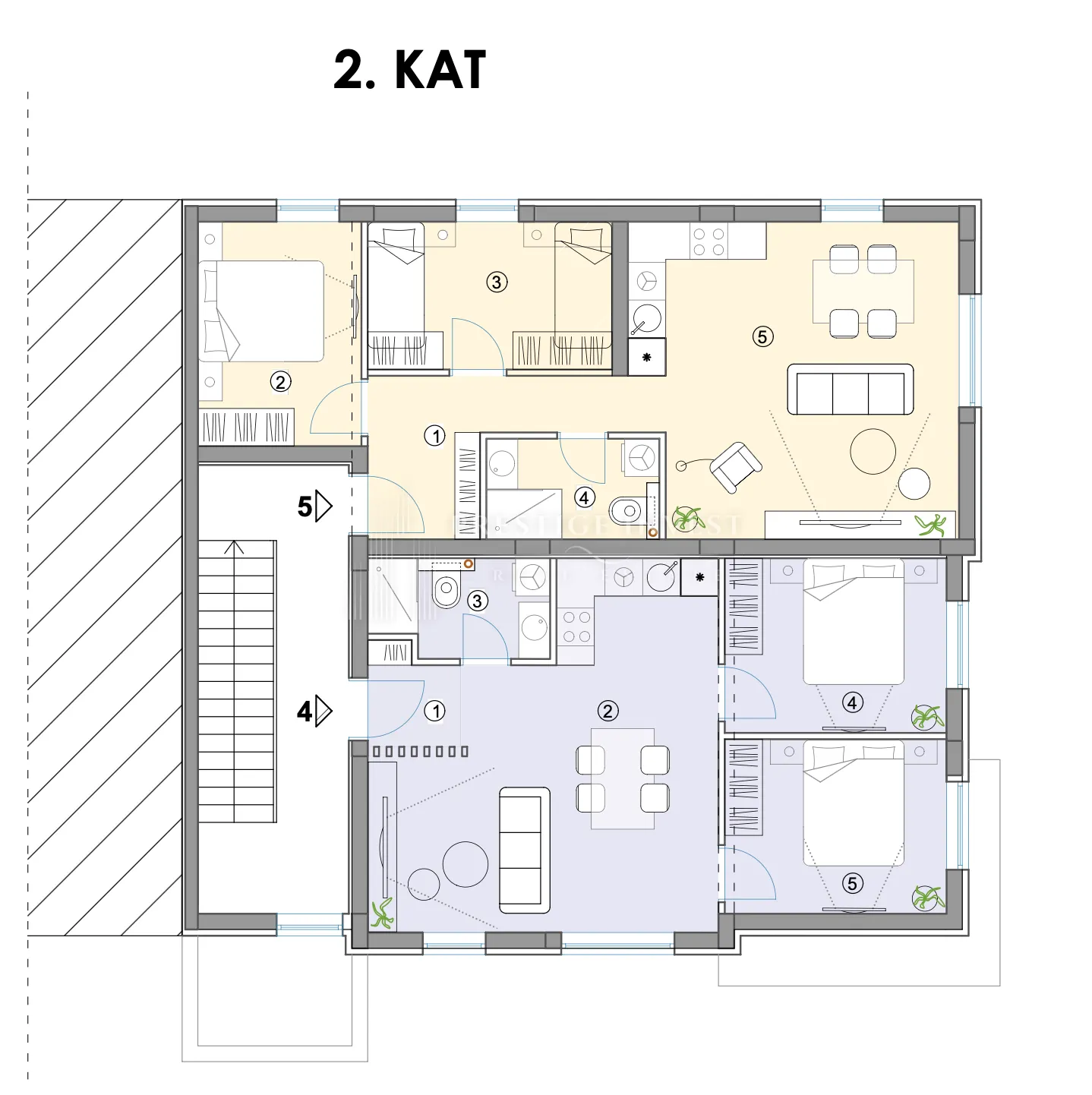 bibinje - z2- s5- penthouse s krovnom terasom - slika 9