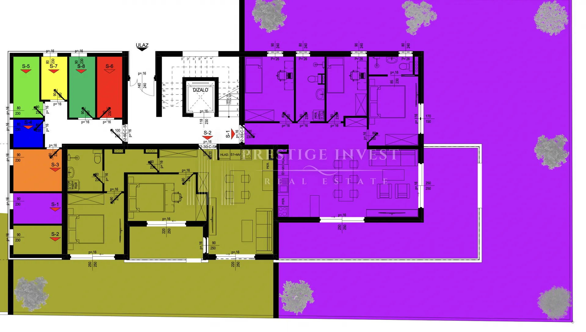 zadar novogradnja - s1- tosoban stan s vrtom- 118m2 - slika 22