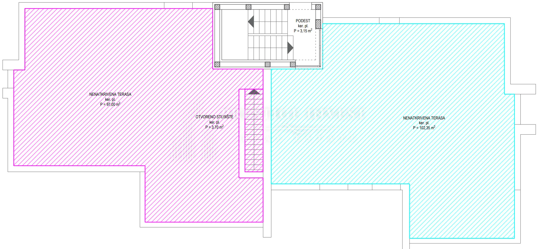 diklo- penthouse s6 s krovnom terasom i pogledom na more - slika 28