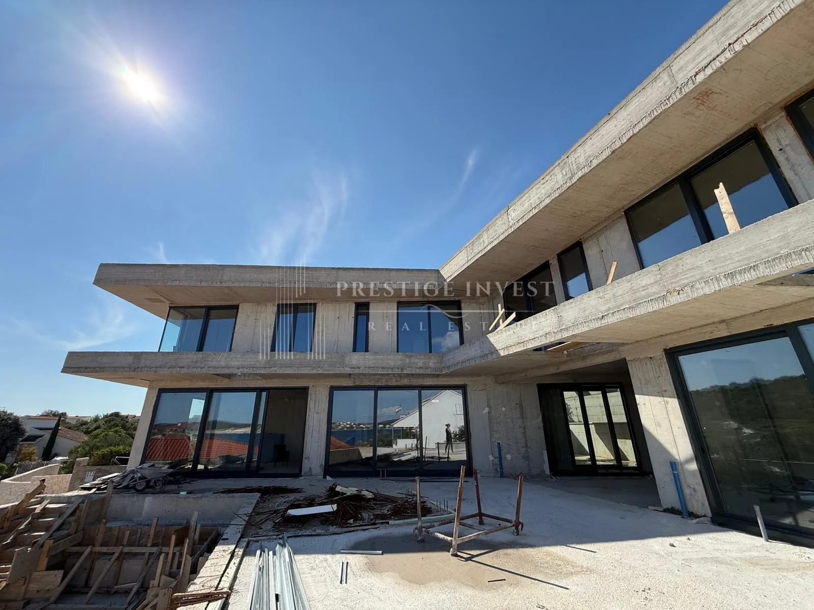 Luksuzna vila- 5 soba, galerija, LIFT, bazen- 35m od plaže - Rogoznica