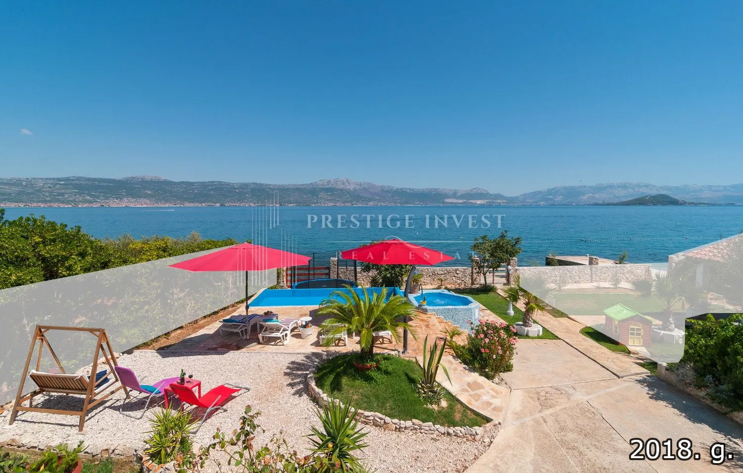 villa prvi red uz more, trogir, čiovo - slika 9