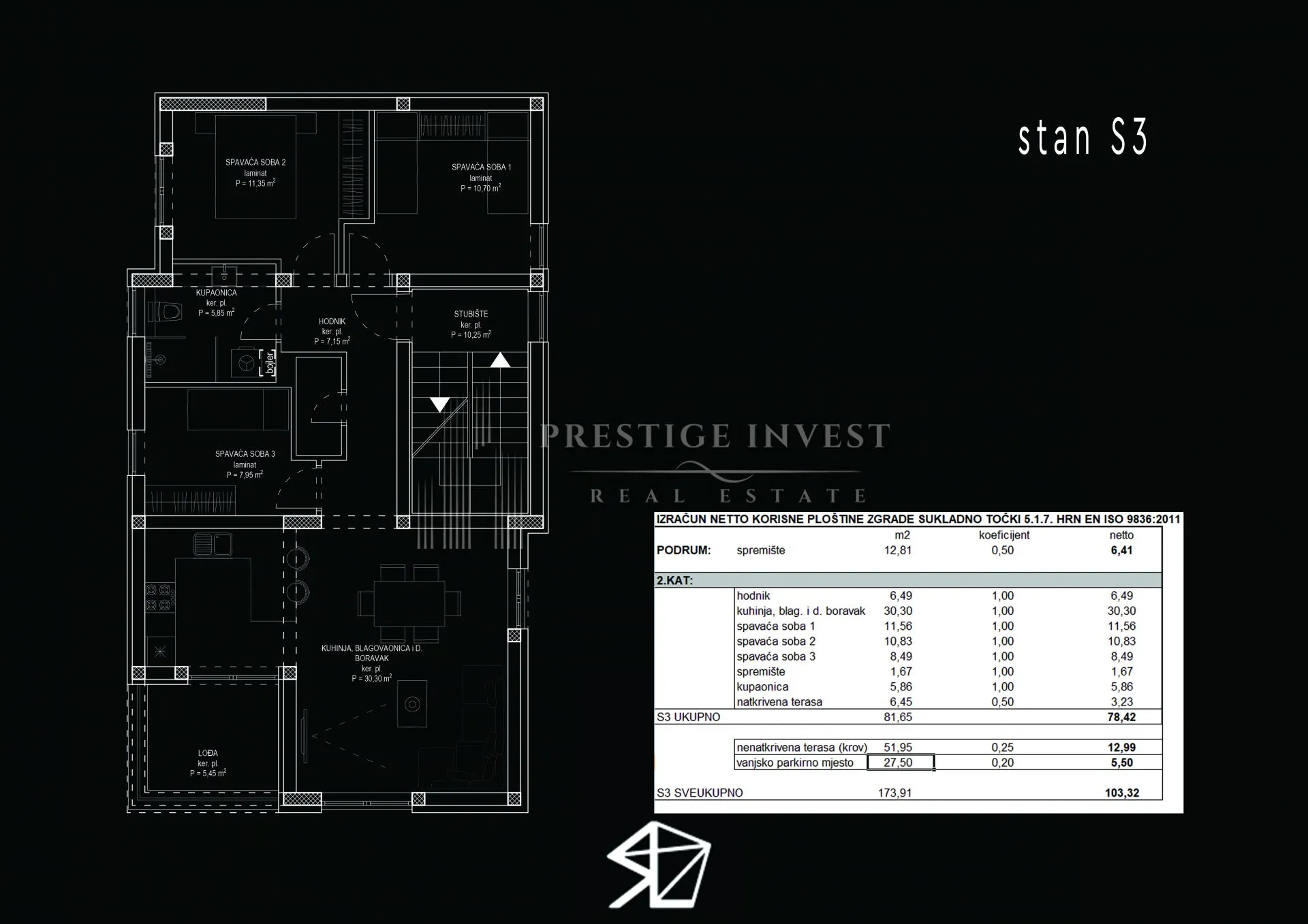 zadar centar- 3 sobni penthouse - slika 35