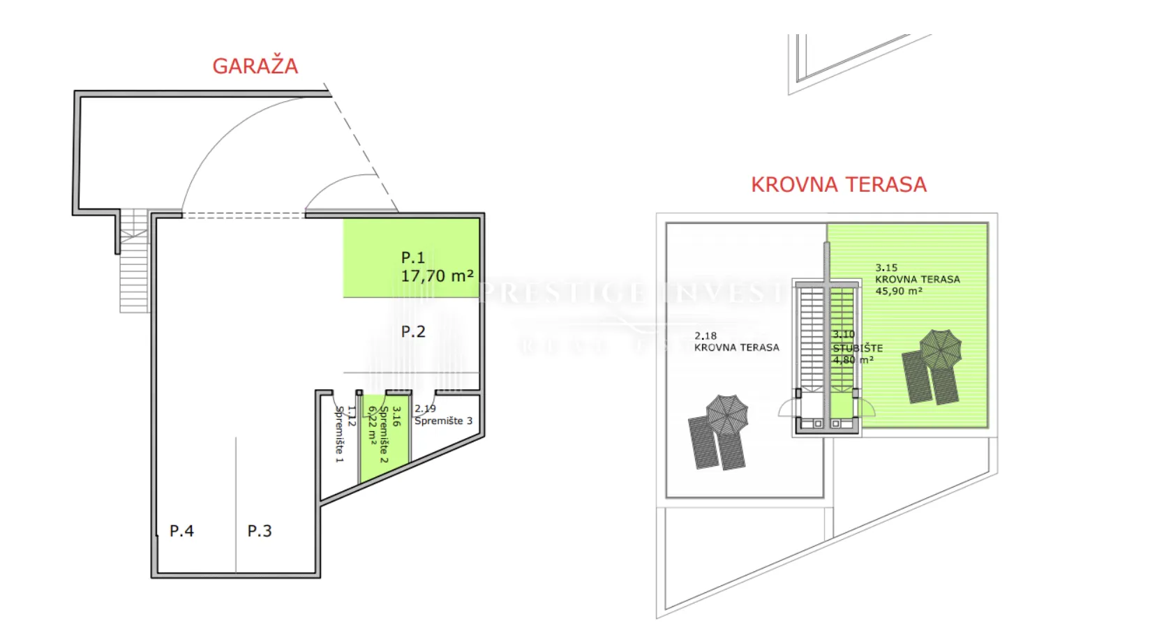 luksuzan penthouse s garažom- 1. red uz more - slika 40