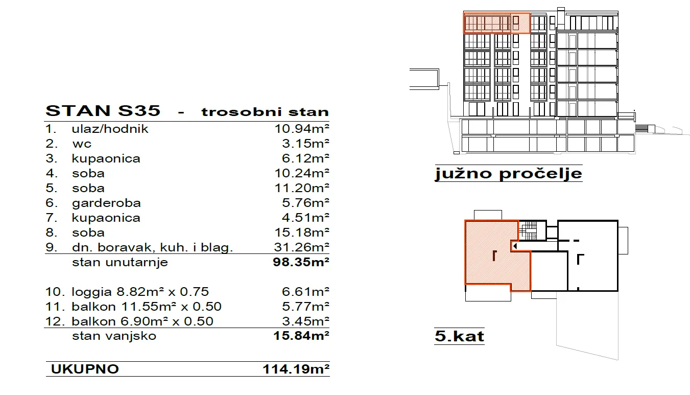 split- penthouse s pogledom 114m2 - slika 6