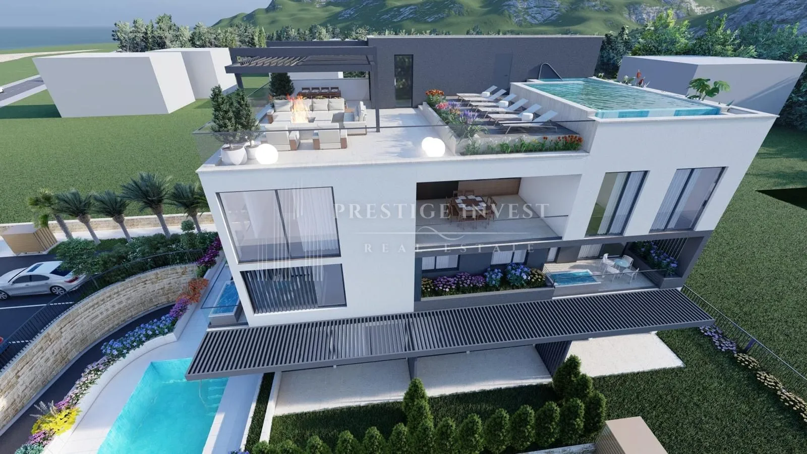 sukošan-s201- luksuzan penthouse-1.red uz more - krovna terasa - slika 55