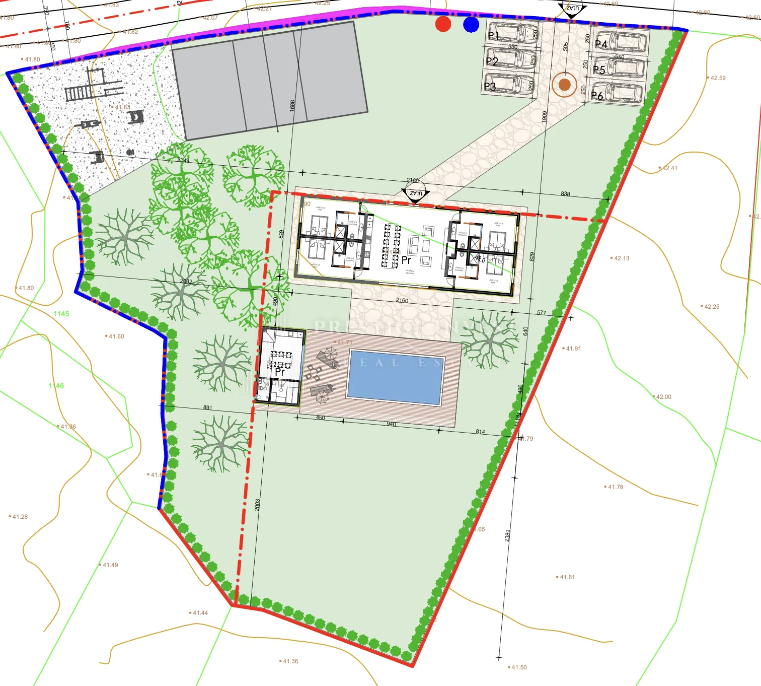 luksuzna prizemnica s 2550m2 okućnice i bazenom - slika 69