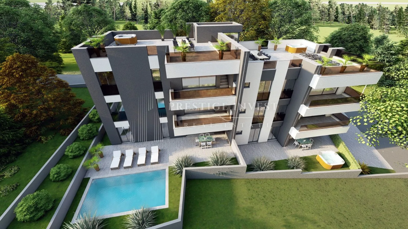 DIKLO-Trosoban stan S4 s pogledom na more- 102m2 - Diklo, Zadar