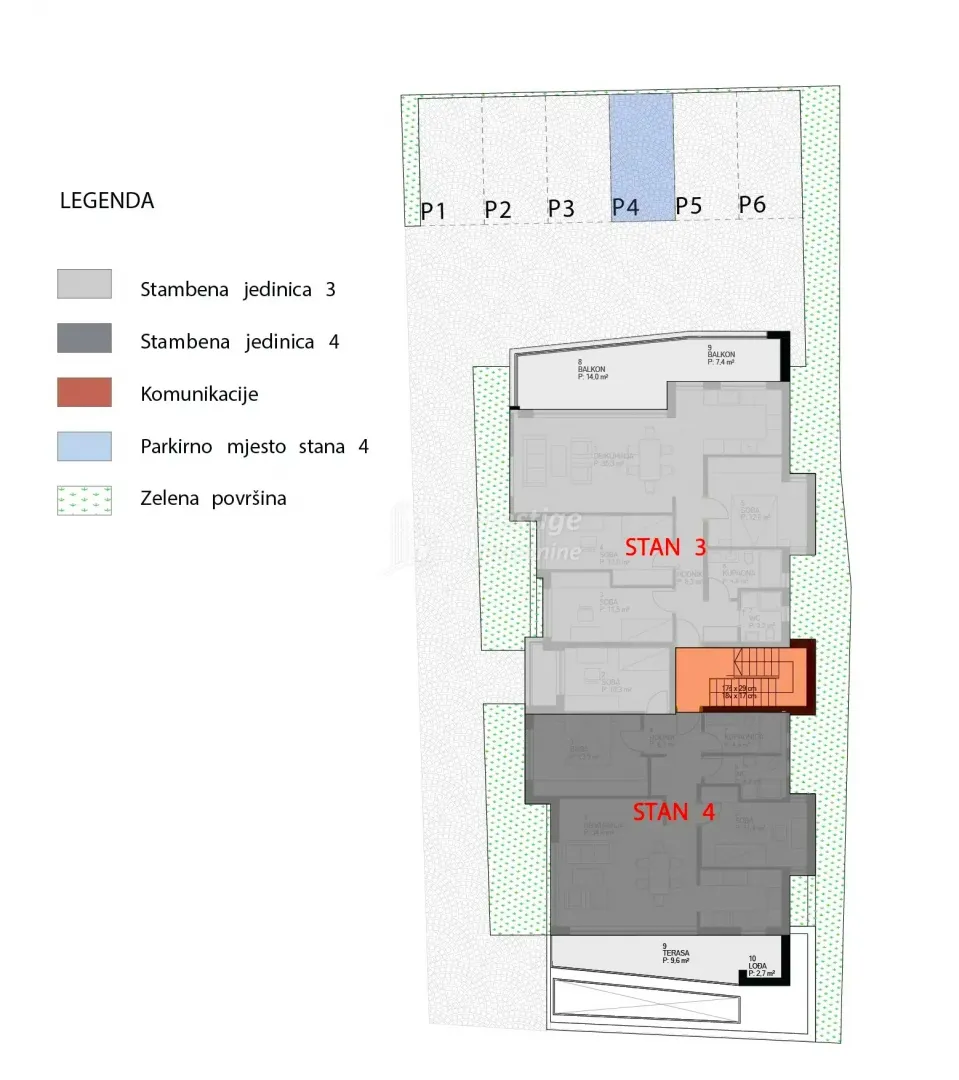 centar, novogradnja 86m2 + terasa i parking - slika 4