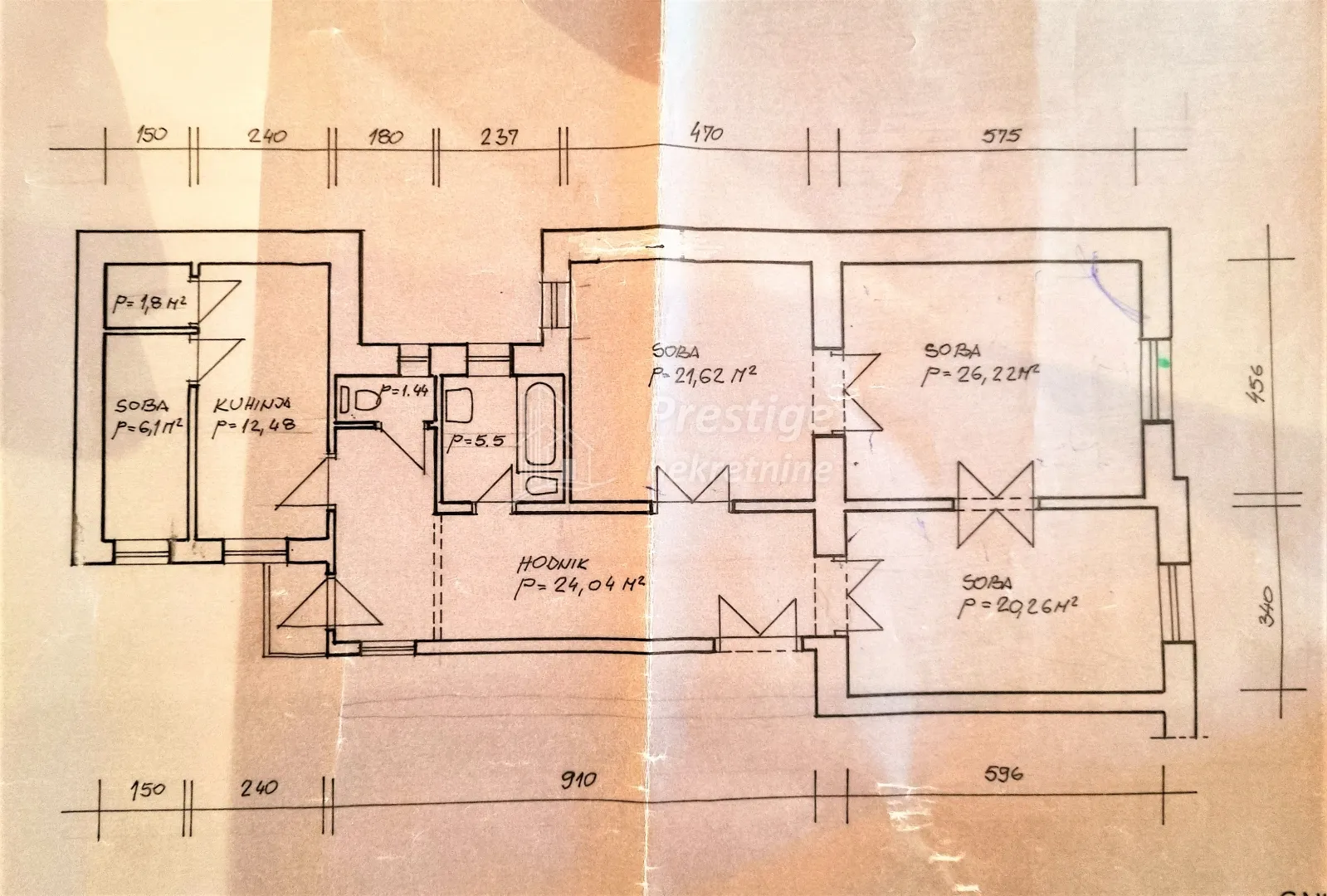 marulićev trg, prekrasan građanski stan, 120m2 - slika 26