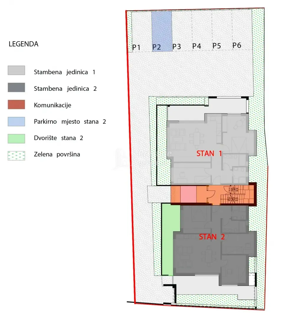 centar, novogradnja 88m2 + balkon i parking - slika 3
