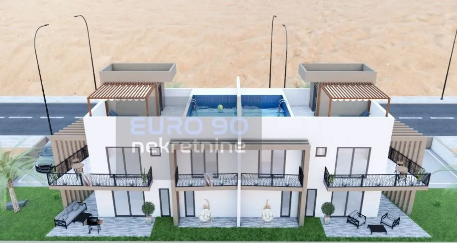 privlaka-novogradnja, duplex kuća s bazenom i pogledom na more - slika 4