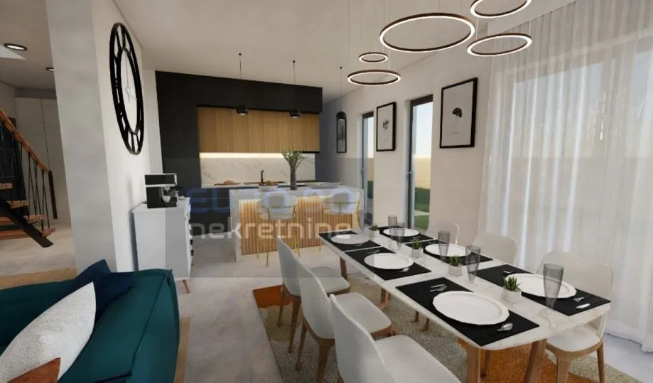 privlaka-novogradnja, duplex kuća s bazenom i pogledom na more - slika 11