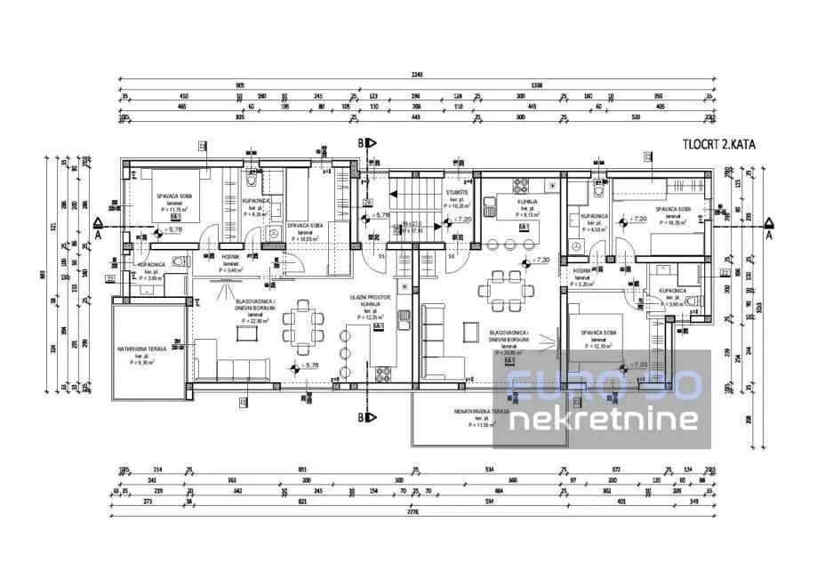 privlaka-penthhouse s bazenom 94,71 m2,s5,odmah useljiv,pogled na more - slika 25