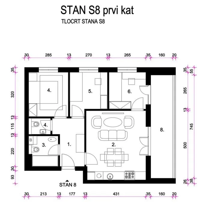 prodaj - četverosobni stan: zagreb (resnik), 67.26 m2, novogradnja - slika 6