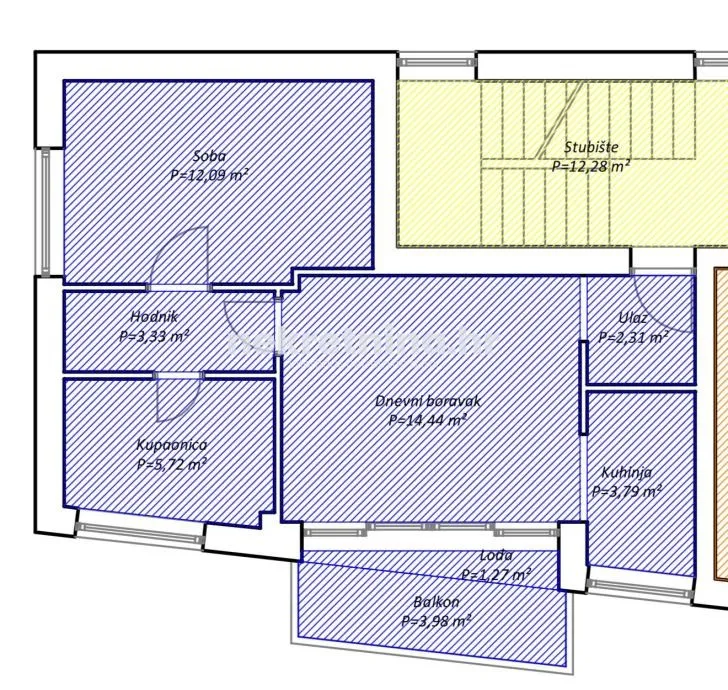 prodaja - dvosobni stan: podvinje, (sveti duh), 46.42 m2 - slika 5