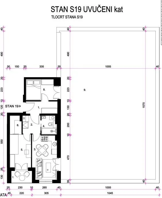 prodaja trosobni stan: zagreb (resnik), 80.50 m2, novogradnja - slika 6