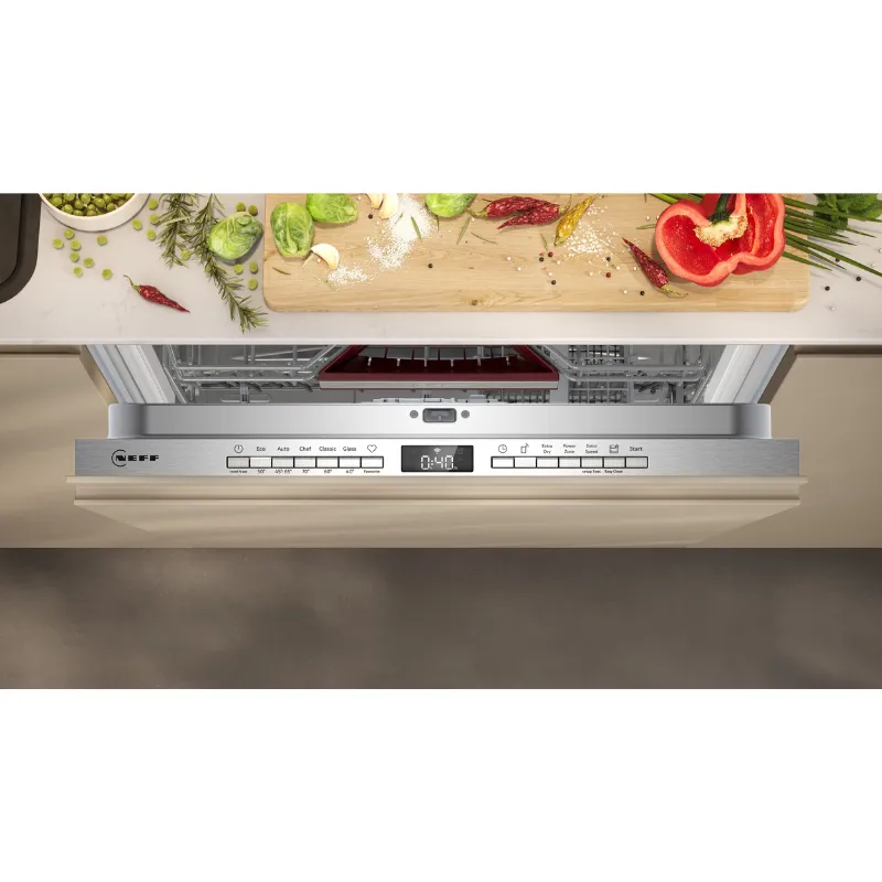 neff potpuno ugradbena perilica posuđa xxl s275eax16e s rack maticem - slika 9