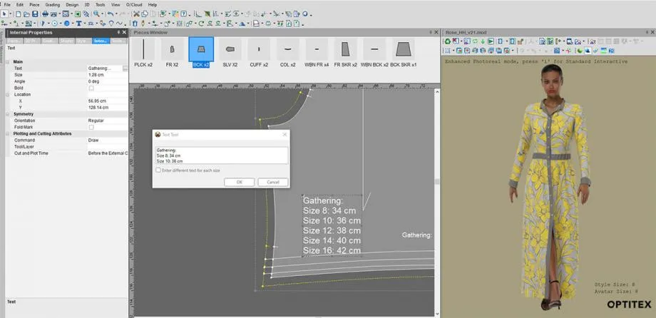 Optitex - CAD PROGRAM ZA IZRADU KROJNIH SLIKA - Ludbreg