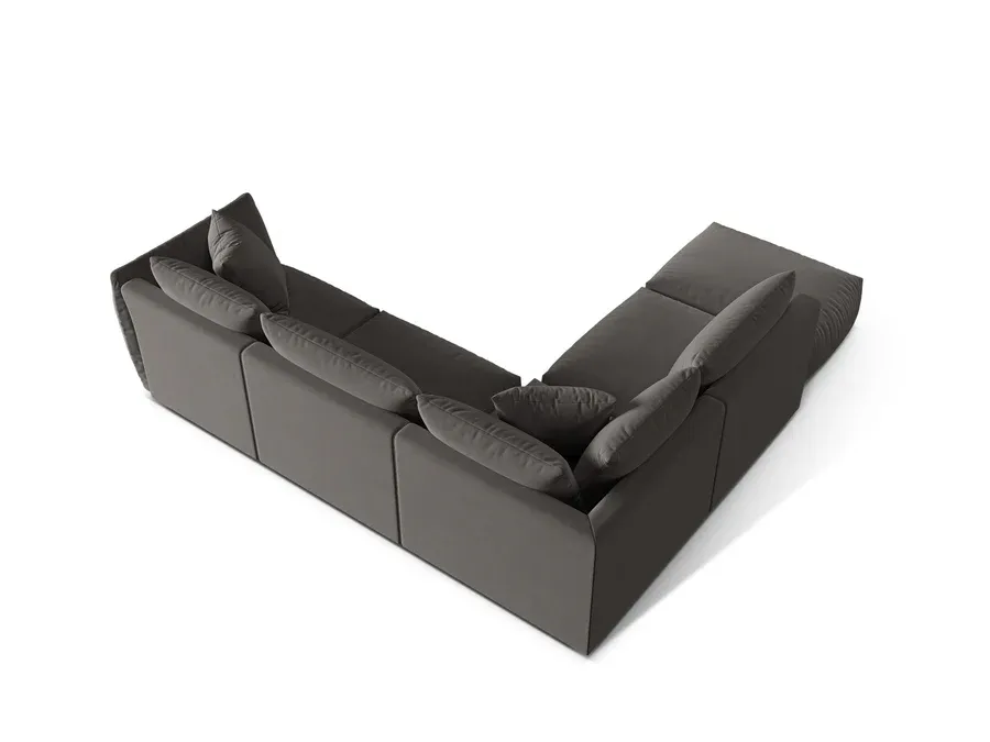 kutna garnitura chris 295x290cm, materijal: baršun - slika 3