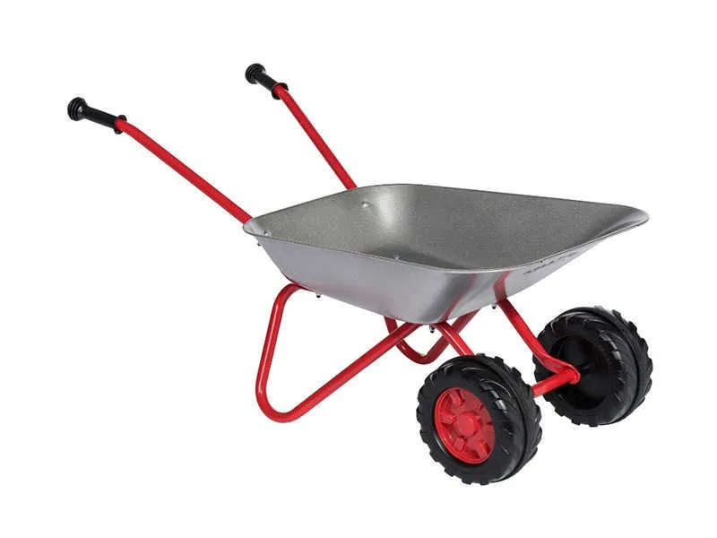 rolly toys tačke sa dva kotača crveno - sive metalne - slika 2
