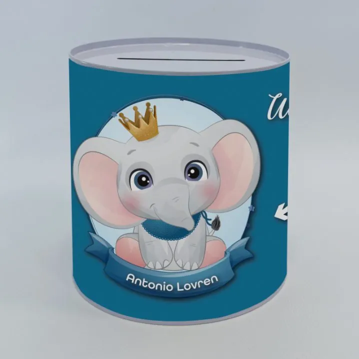 Personalizirana limena kasica za rođenje djeteta - Osijek