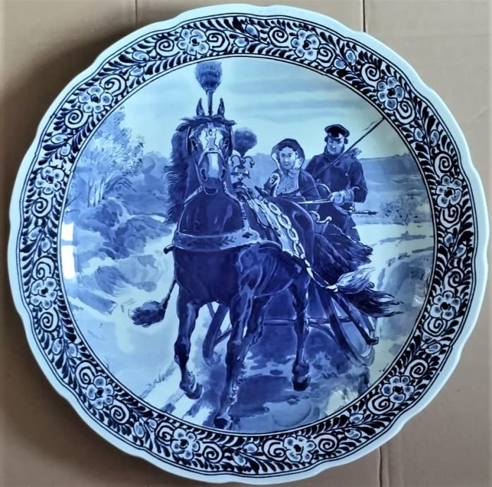 vintage zidni tanjur delfts royal sphinx maastricht * - slika 3