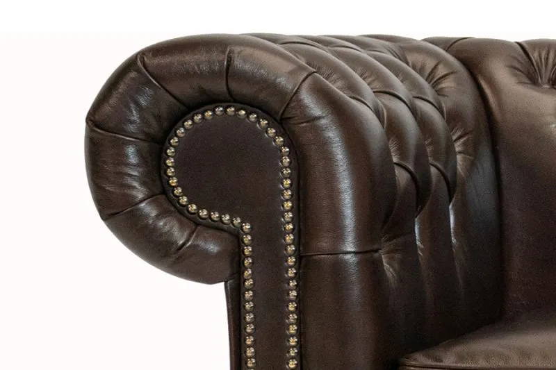chesterfield garnitura first class leather | 6-sjedišta | cloudy brown - slika 2