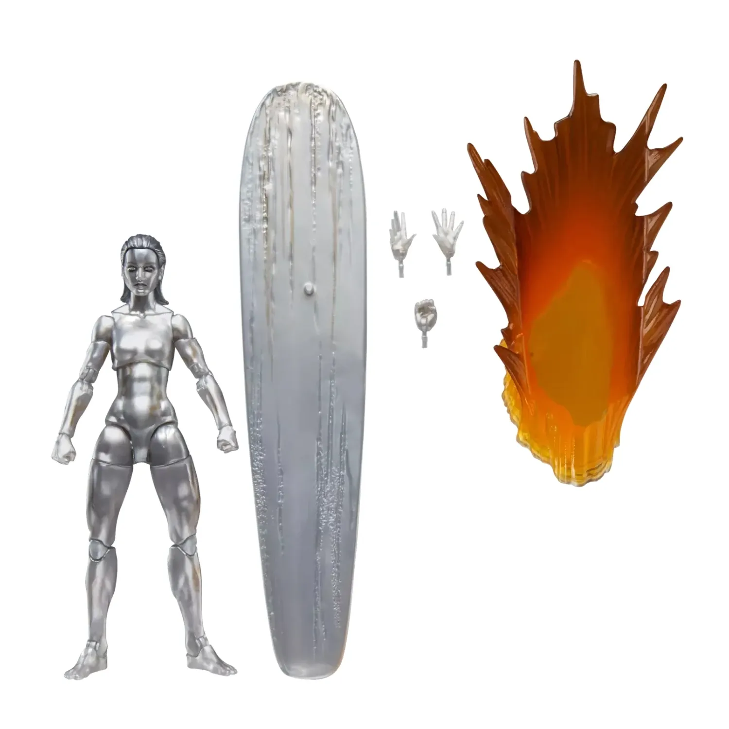 marvel legends series: the fantastic 4 – silver surfer figura, 15cm - slika 6