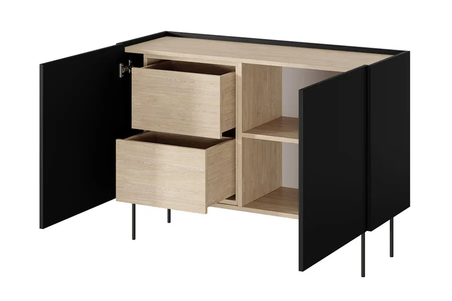 komoda desin 120cm, 2 vrata i 2 ladice, materijal: mdf - slika 5