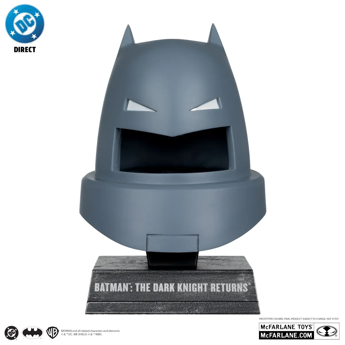 mcfarlane dc direct – armored batman cowl replica - slika 2