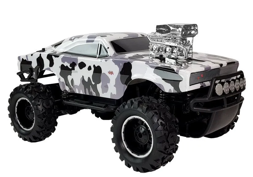 remote controlled 2.4g 4x4 off-roader white & black camo - slika 3